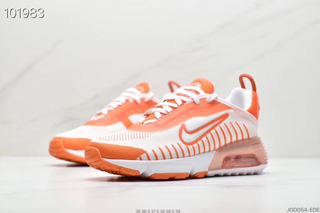 2090 Nike Air Max Vapormax Orange White Shoes for Women